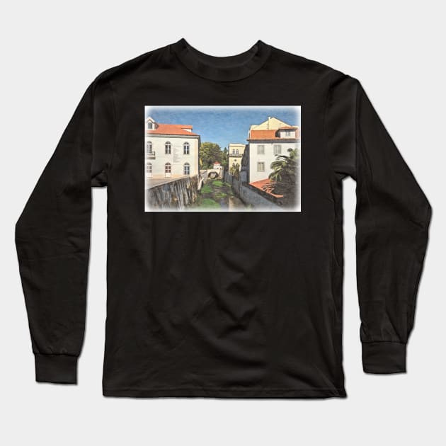 By Alcabaça Municipal Library Long Sleeve T-Shirt by IanWL